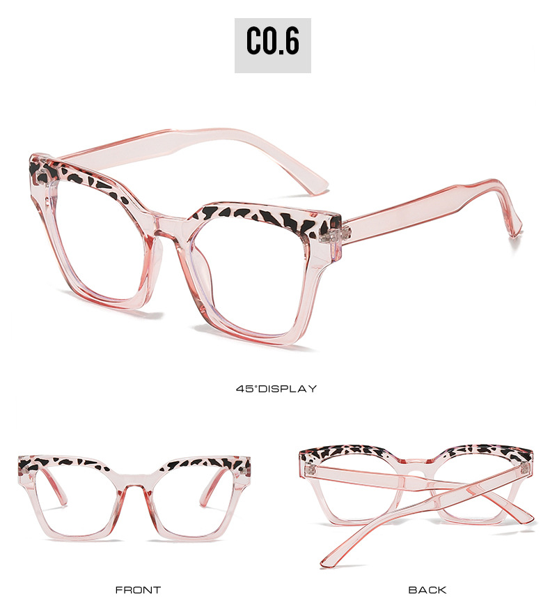50g Weight Full Frame Glasses Structure Glasses Classification Ac Lens Material Square Glasses Style Casual, Holiday Occasion Solid Color Pattern All Seasons Season Unisex Gender Hip-Hop, Punk Style Hip-Hop Punk Solid Color Ac Square Full Frame Optical Glasses 11