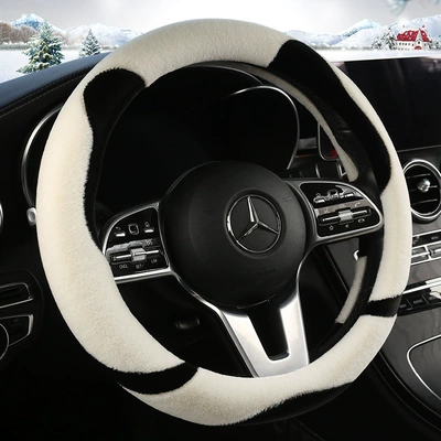 Steering wheel cover | and Women, Non-Slip and - a0032-round-knight-white-38cm