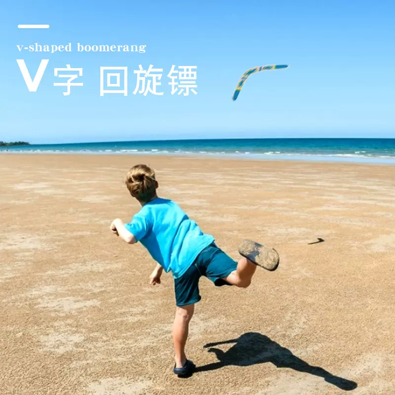 木制儿童回旋镖回力镖v字镖户外休闲运动玩具厂家直供