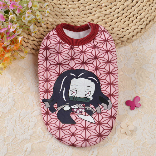  New Pet Clothes Anime Dog Clothes Teddy Deer Dog Clothes Mini Clothes Cat Small Size Clothes