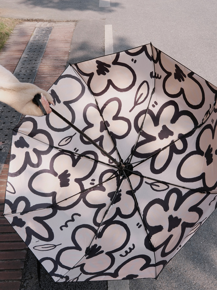 Daily Occasion Bumping cloth, fiber, Iron Material Casual Flower Bumping Cloth Fiber Iron Umbrella