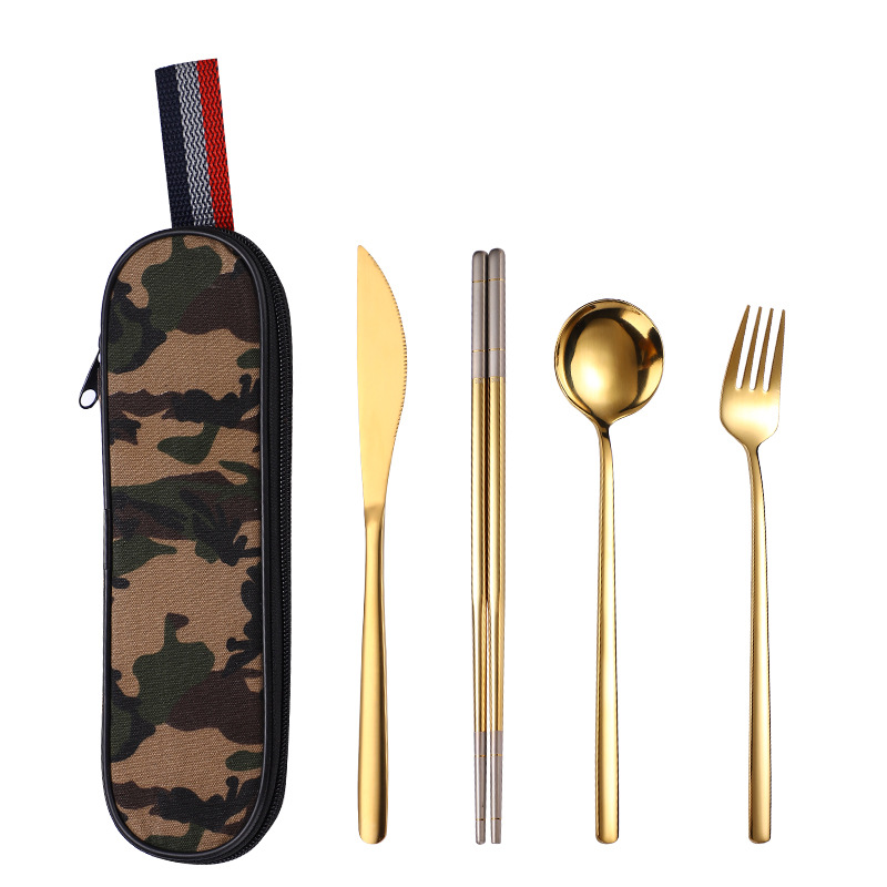 밀리터리 컬러 4 피스 골드