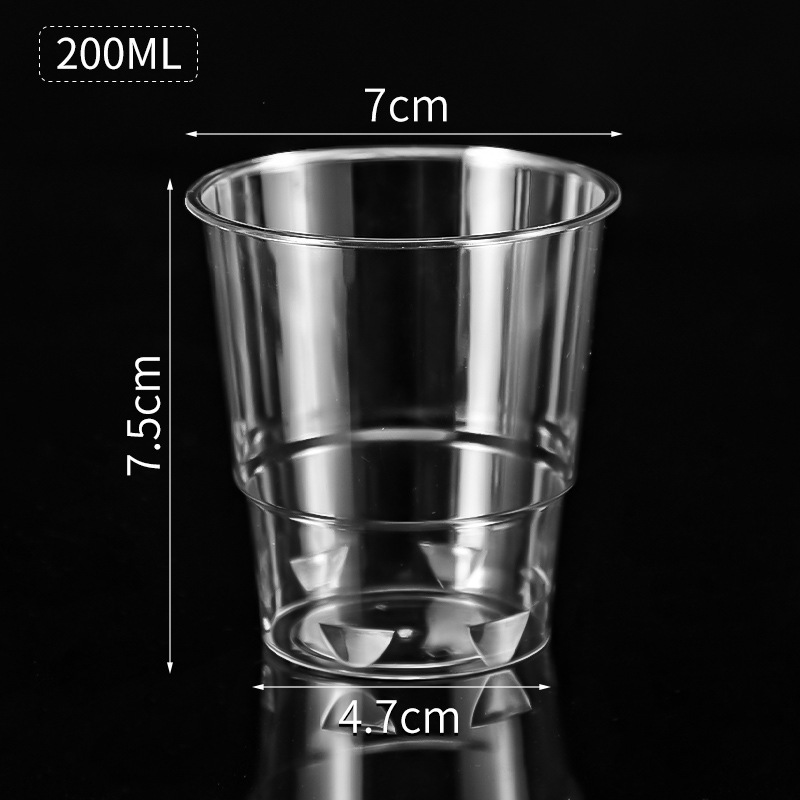 使い捨てハード航空カップ、高透明、増粘、硬化飲料プラスチックカップ、白ワインカップ、冷たい飲み物ティーカップ、スペースカップ|undefined