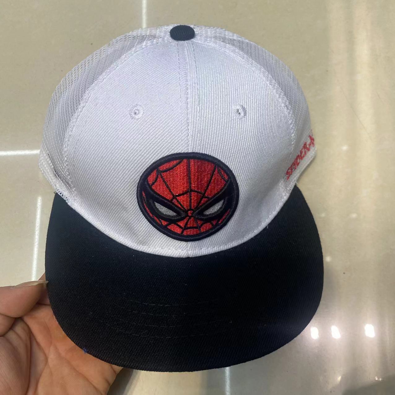 Spider man web white / 50-54cm, adjustable