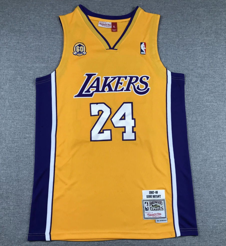 NBA вышитая баскетбольная майка No. 24 Kobe Мамба змея рисунок Kobe спереди No. 8 No. 24 Lakers Kobe Jersey