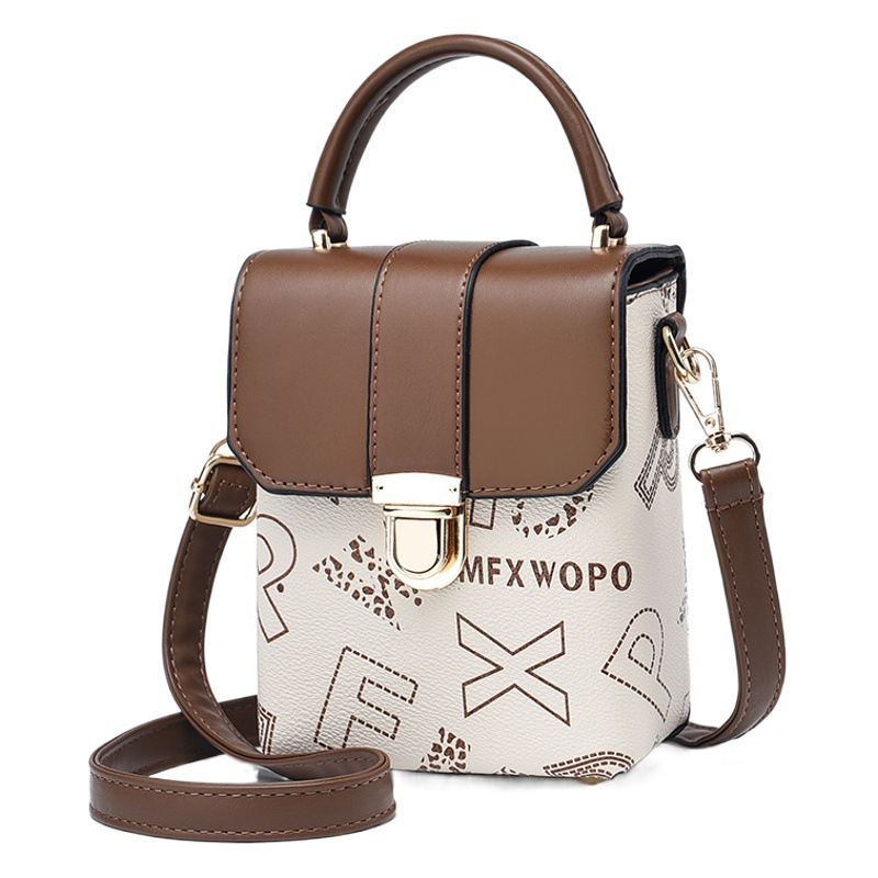 2024 nuevo bolso de mujer minibag bolso de teléfono móvil de moda simple bolso de mensajero de hombro impreso de mujer bags