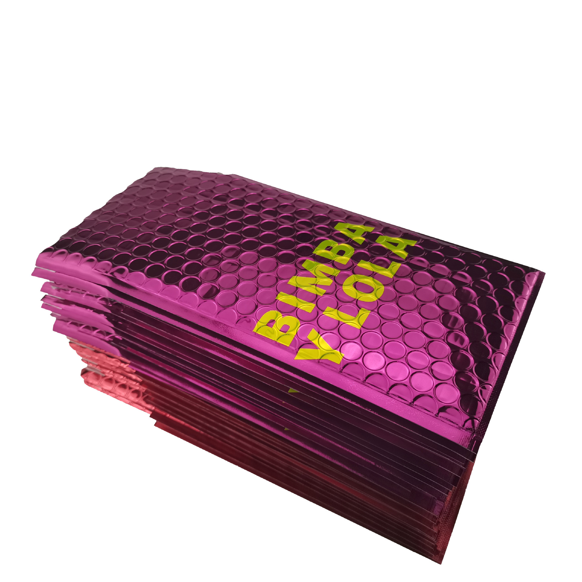 镀铝膜气泡信封袋 彩色复合服装快递打包袋 手机配件减震包装袋