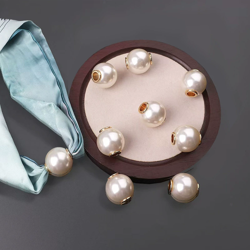 Трансграничная жемчужная пряжка с магнитной отсасыванием яркой жемчужной застежки ожерелье с магнитной железной застежкой Многофункциональный шарф пряжка