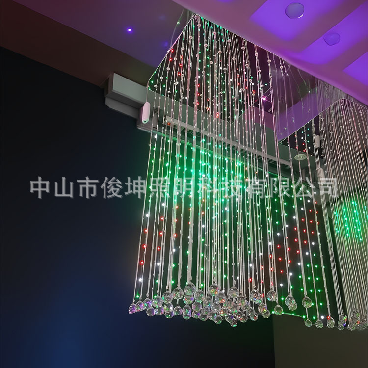 智能3D矩阵炫彩吊灯文旅引流三维动画摆件灯