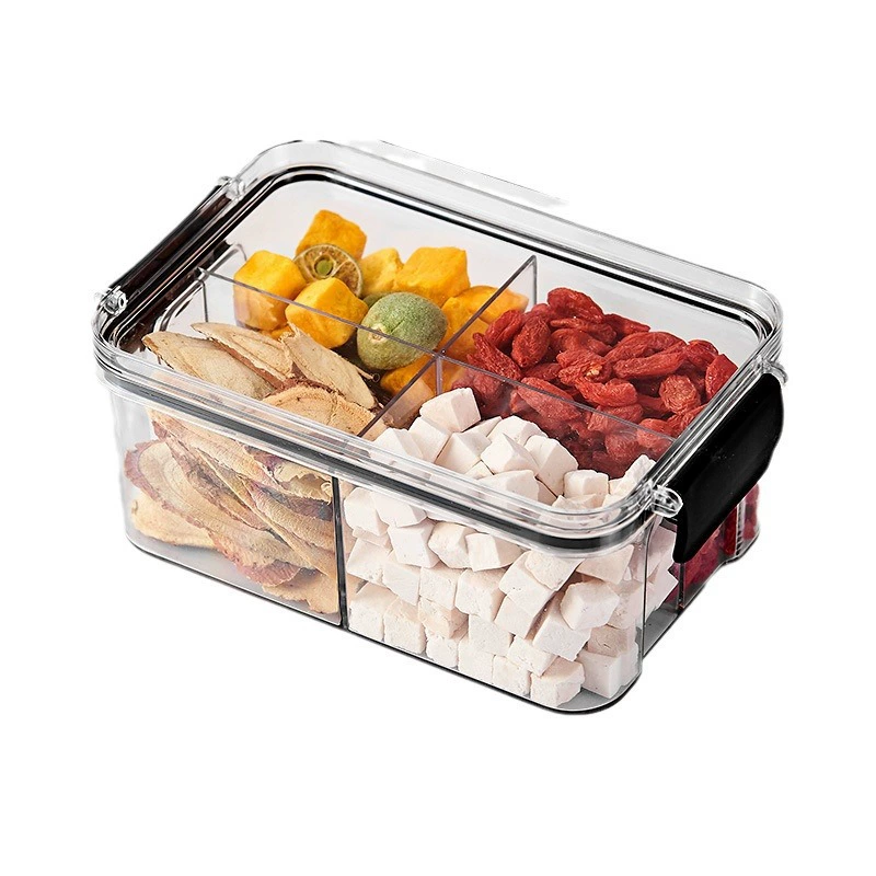 Sealing tank with lid food -grade PET bottle plastic transparent tea nuts snack snack grain storage tank can
