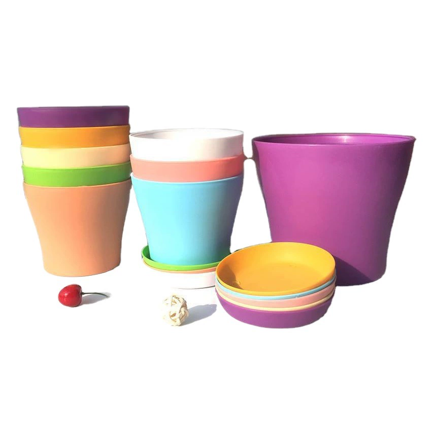 Открытый пластиковый цветочный горшок производитель балкона большой розы