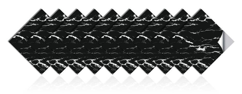 Luxury Black Marble Wall Stickers For Kitchen And Bathroom Decor_voghion.com
