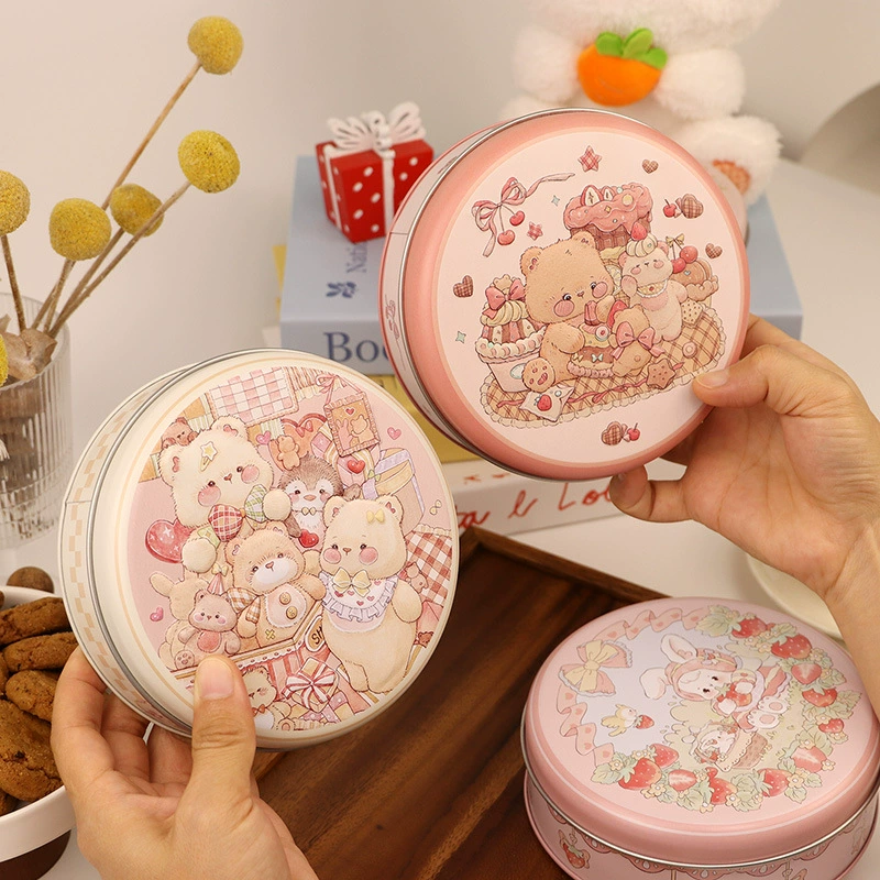 Маленькие круглые банки, короткие однослойные банки для печенья