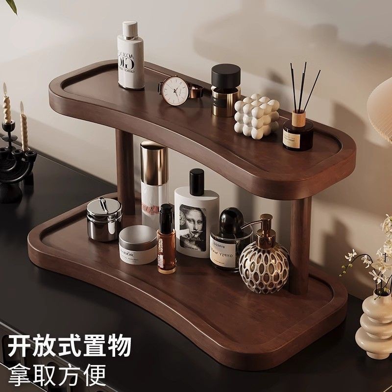 ins风桌面置物架办公化妆品香水多层收纳置物架餐桌台马克杯杯架|undefined