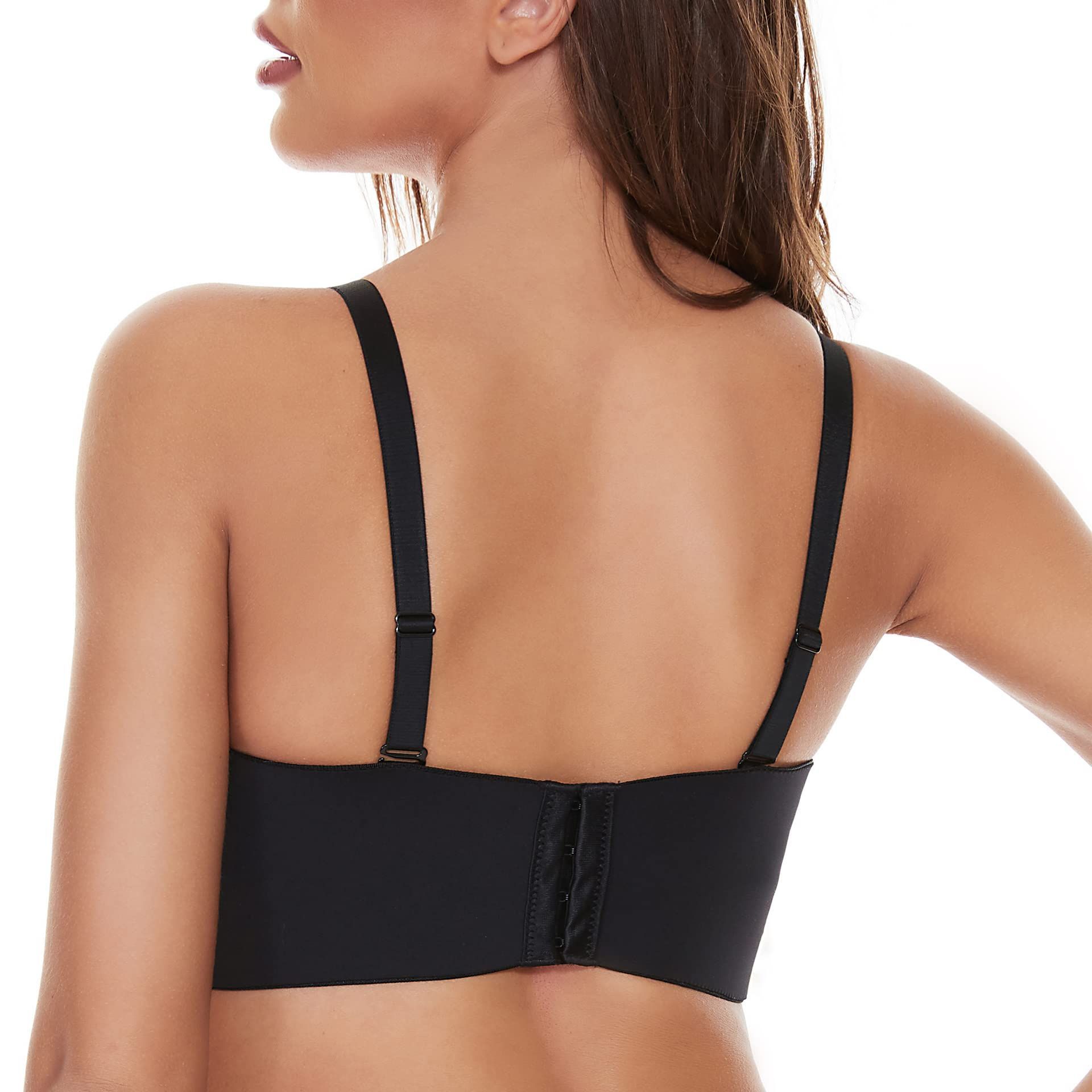 Solid Color Seamless Bra Sexy Push Up Gather Anti-seam Bra display picture 2
