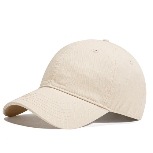 Soft top baseball cap golf visor for men and women Korean style face-showing small solid color anti-scratch washed duck cap