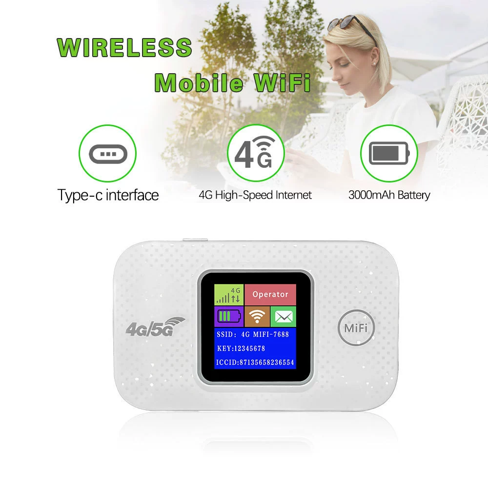 4G портативный WiFi поддерживает SIM-карту, беспроводной портативный мобильный маршрутизатор для автомобиля