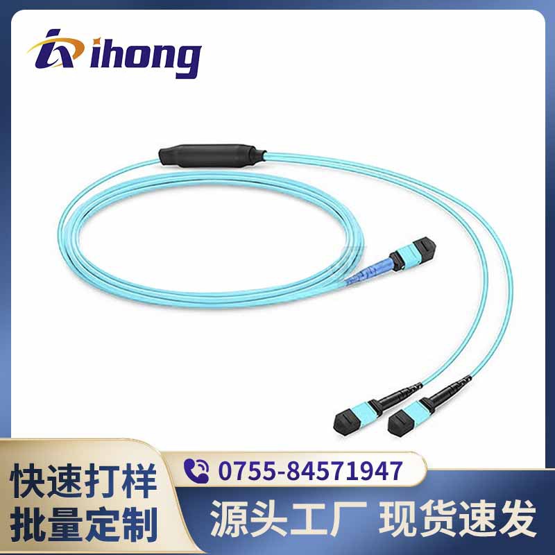 1*24 MPO/MTP-2*12 MPO/MTP-OM3多模24芯预成端主干缆延长线