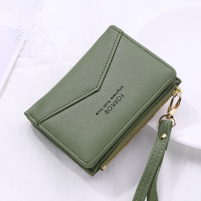 2022新款女士钱包韩版简约百搭女式零钱包女学生钱夹卡包批发外贸