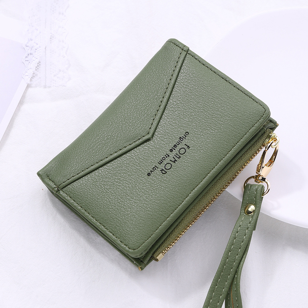 2022新款女士钱包韩版简约百搭女式零钱包女学生钱夹卡包批发外贸