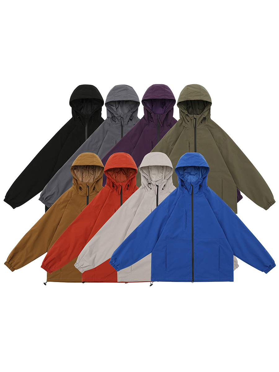 Rumeng DuPont chaqueta de tres pruebas de primavera y otoño chaqueta de camping al aire libre impermeable transpirable montañismo traje pareja color sólido