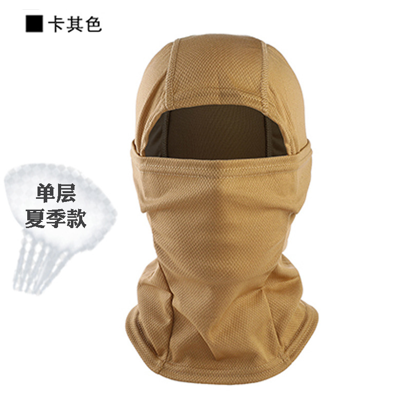Cuello de camuflaje, casco de ciclismo de verano, pañuelo frío, babero a prueba de polvo, protector solar para hombres, máscara de pesca, cubierta facial