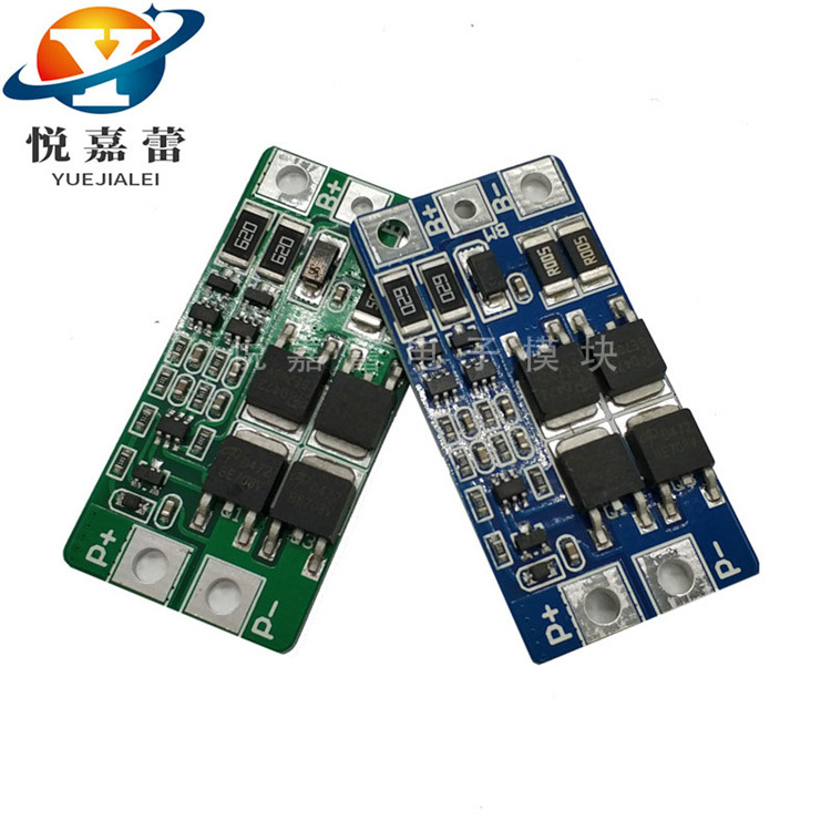 2串6.4V磷酸铁锂 二串7.4V锂电池保护板 8.4V带均衡 过充10A电流
