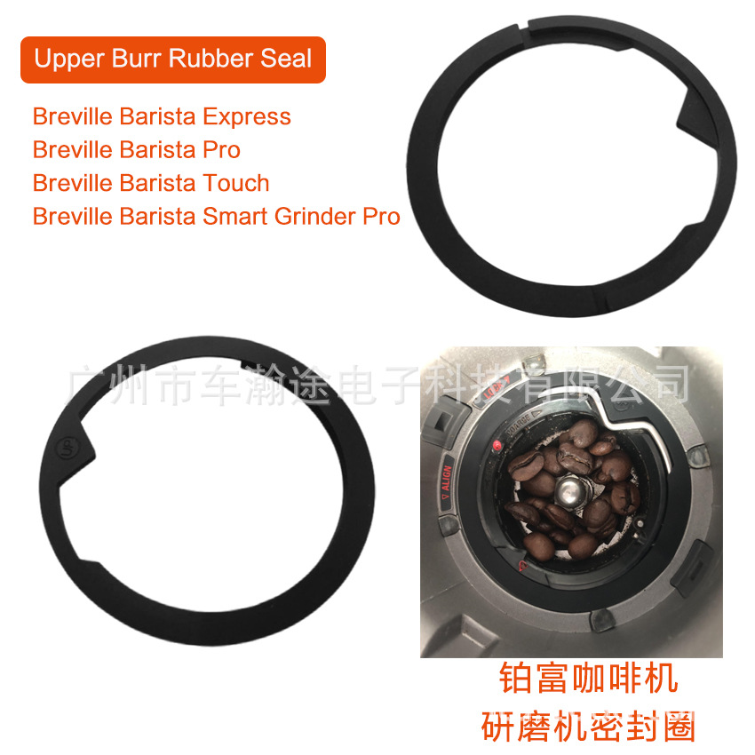 Breville platino máquina de café rica molinillo anillo de sello superior rebabas sello de goma Accesorios