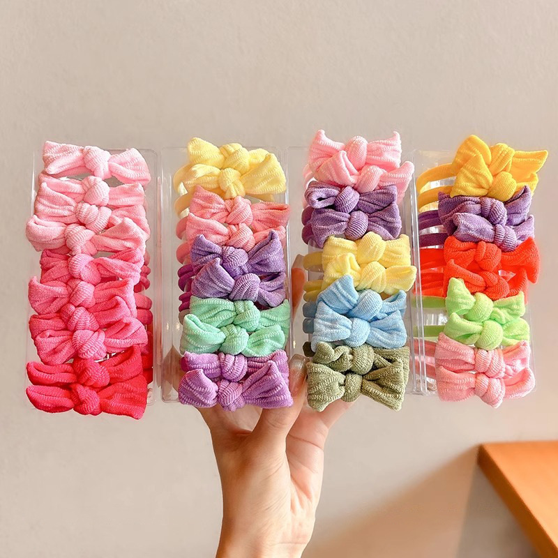 Color otoño y invierno oso anillo de cabello simple de alta calidad cuerdas de cabello de alta elasticidad no es fácil romper cabello grueso adornos de cabello