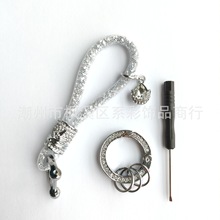 汽车钥匙链 镶钻水晶钥匙扣 女神水晶挂件 汽车配饰批发 厂家直销