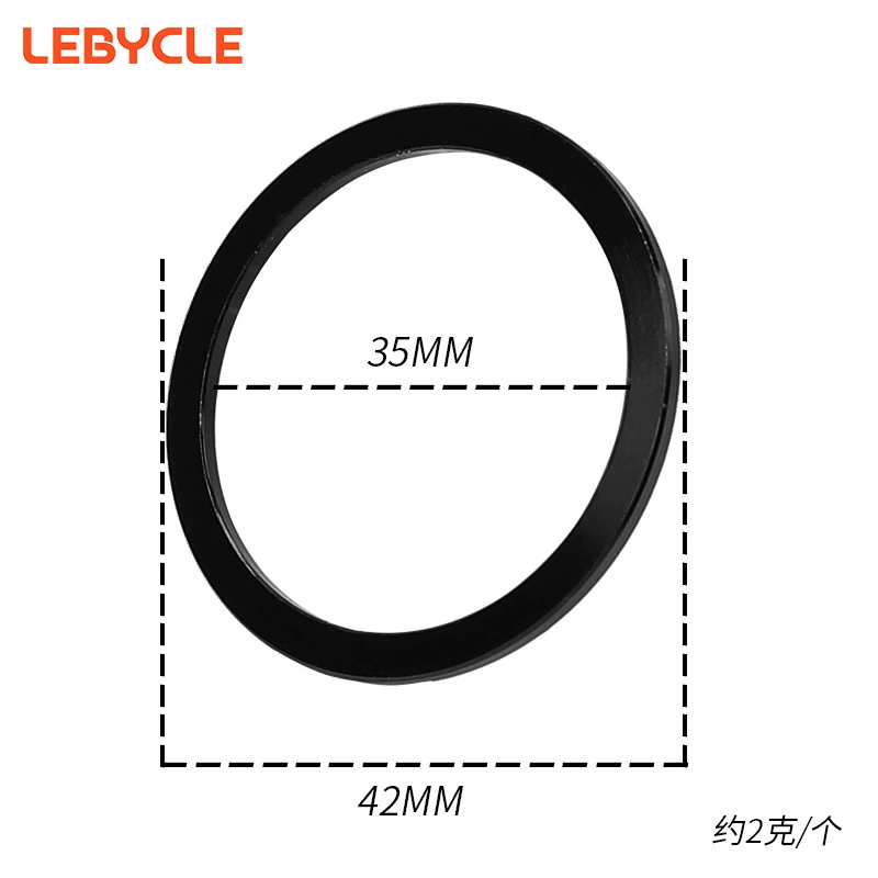 Cassette Spacer Washers (Lebycle) Aluminum Alloy, 1.0–3.0 mm, Bike Hub/Carriage Shims