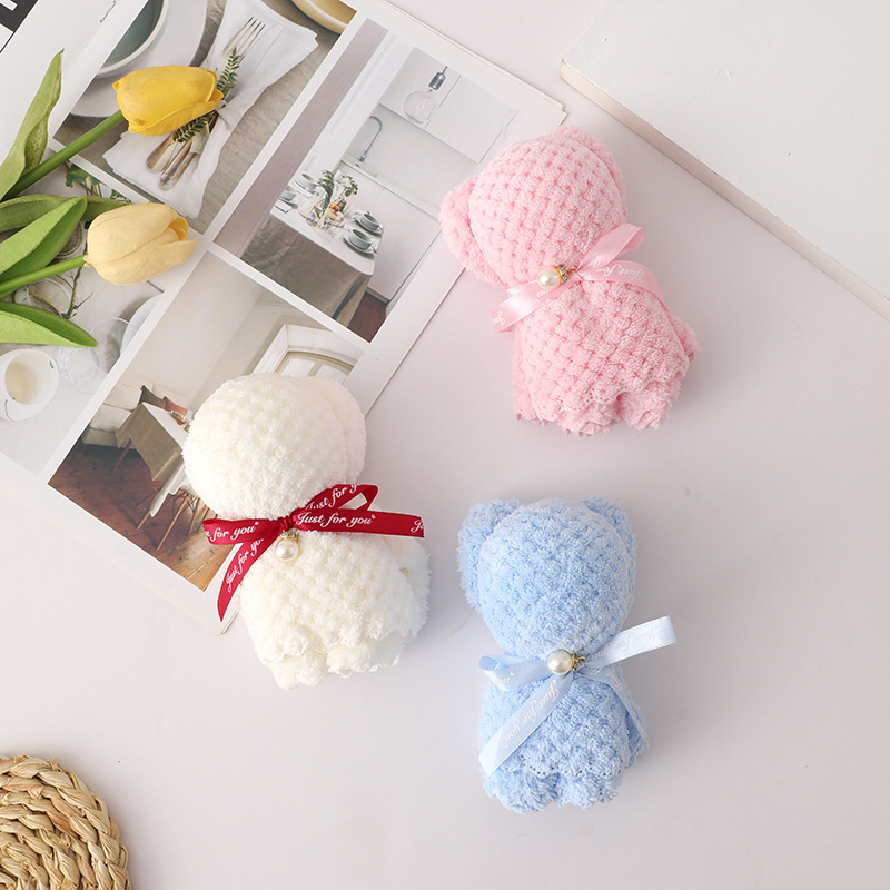 Children's coral velvet towel