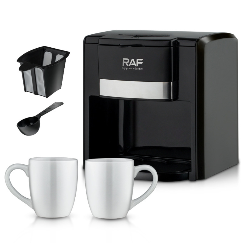 Rafヨーロッパ規格国境を越えたコーヒーマシン小型半自動家庭用ドリップアメリカコーヒーマシン二杯自動モカポット|undefined