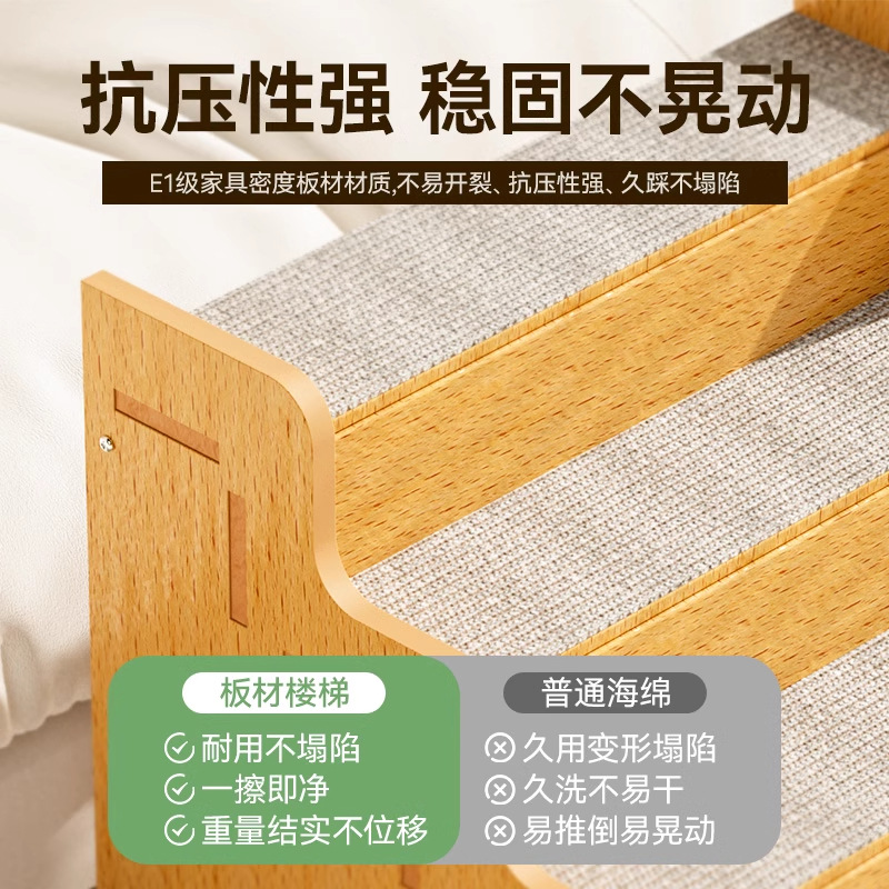 Escaleras para mascotas, perros para ir a la cama, escaleras para subir, pendientes antideslizantes, escaleras para perros pequeños, sofá junto a la cama