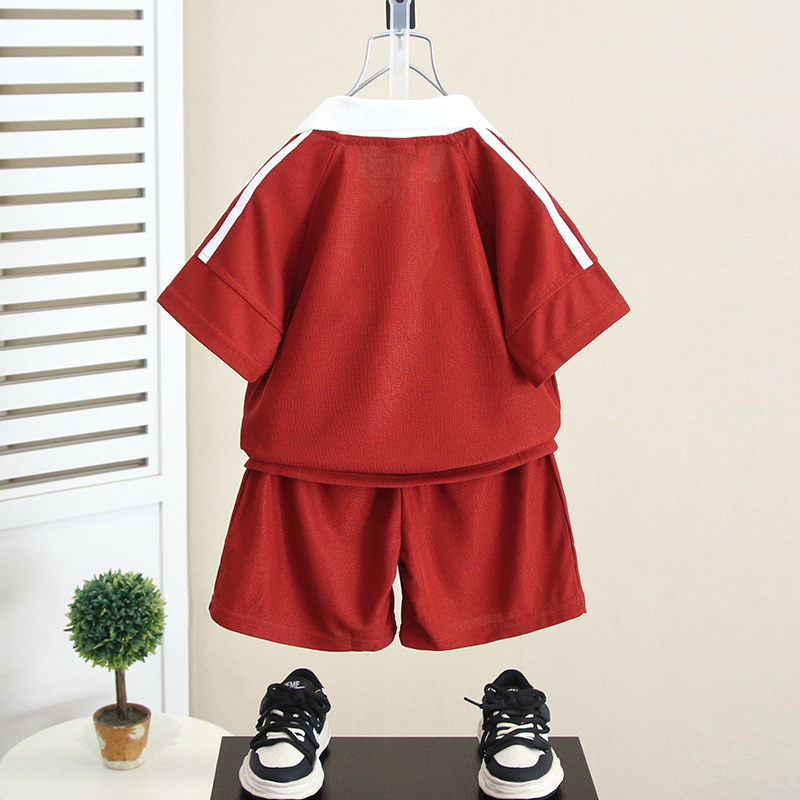 5560 Little Yellow Duck Ropa para niños Conjunto de polos de verano para niños 2025 Nuevos niños Bebé Verano Moda Manga corta