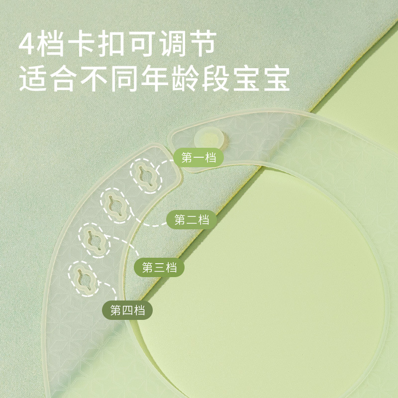 Bebé que come babero de silicona tridimensional impermeable para niños babero suplemento alimenticio para bebés babero súper suave y ligero desechable