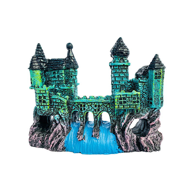 Nuevas decoraciones para acuarios, castillo de estilo europeo, adornos de paisajismo de jardín de estilo antiguo, diseño de micropaisaje popular