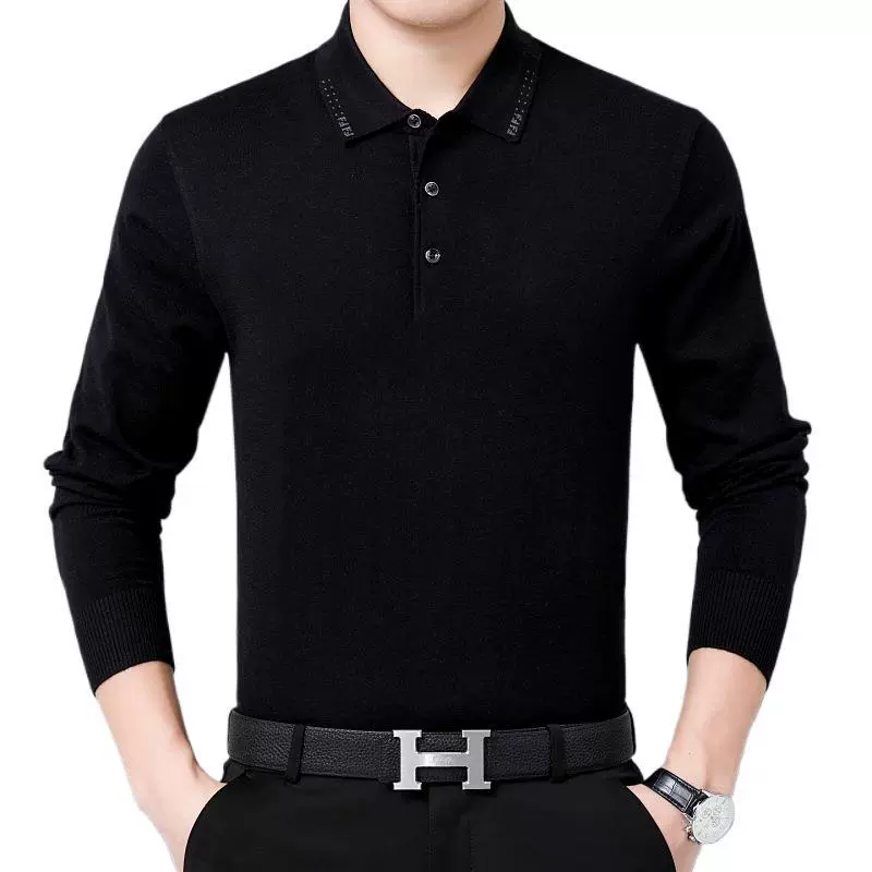 Autumn cashmere warm long-sleeve, base T-shirt