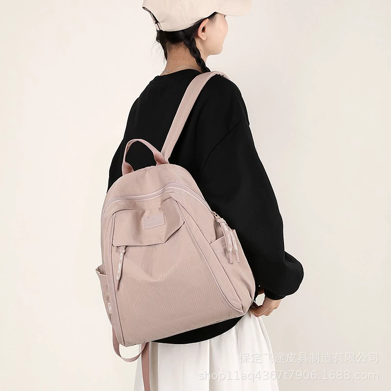 博卜 Fashionable nylon trend backpack for leisure, waterproof bag, city style, (Cross-border trading)