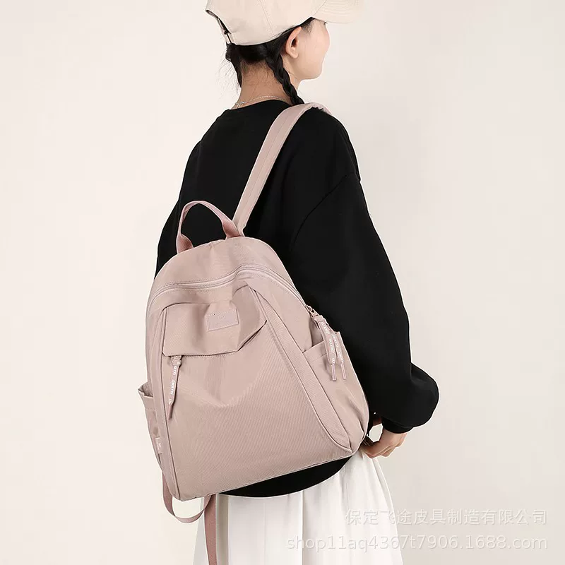 博卜 Fashionable nylon trend backpack for leisure, waterproof bag, city style, (Cross-border trading)
