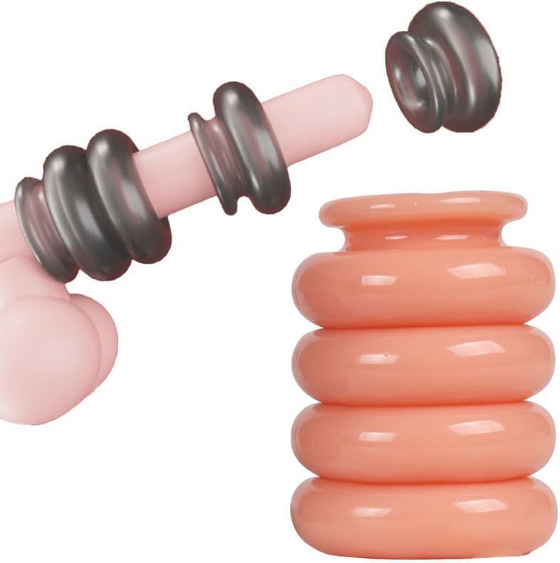 Fancy Lock Ring Series TPE Cock Ring, Slip-on Desensitizing Ring, Blue Mini Style — detail image 32