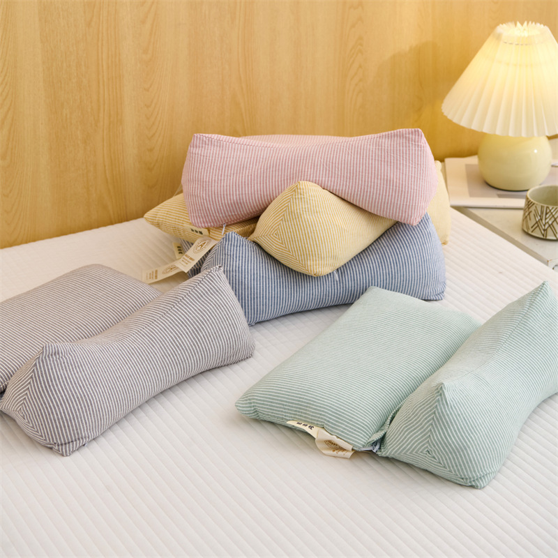 綿100％牽引組み合わせ枕、アンチアーチストレッチ頚椎枕、睡眠補助、取り外し可能な両用枕コア、そば枕|undefined