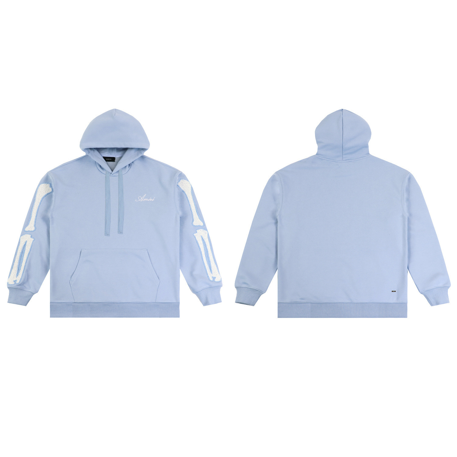 Fog marca de moda AM suéter logotipo de letras agrietadas salpicaduras de tinta pintura graffiti bordado sudadera con capucha chaqueta de pareja IR1