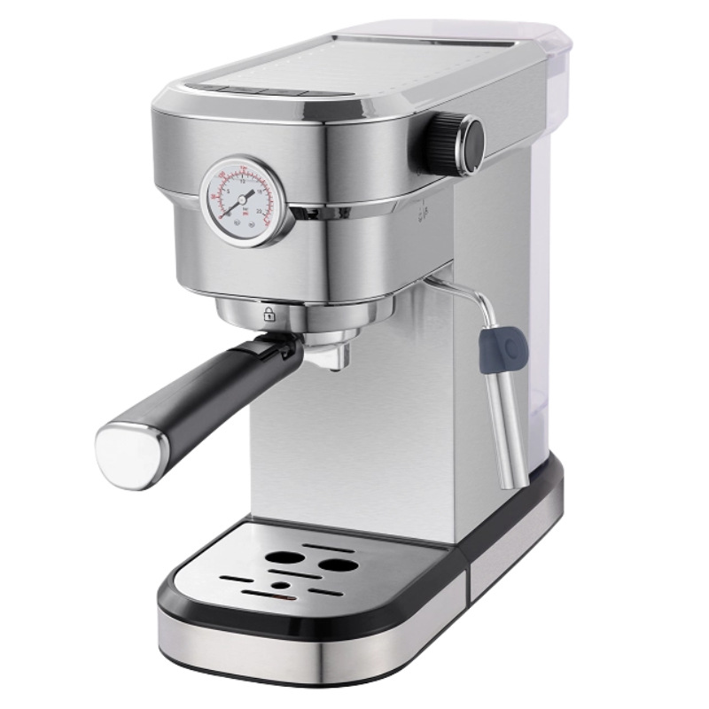 Máquina de café espresso a vapor de extracción a presión estándar europea de 1350 W, venta al por mayor, semiautomática para el hogar, estilo retro italiano