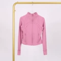 Velvet pink short jacket
