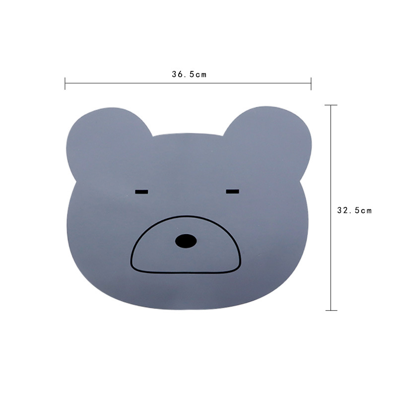 Cojín de almuerzo de silicona de dibujos animados a prueba de agua a prueba de aceite almuerzo de estudiantes a prueba de quemaduras resistente a altas temperaturas cojín de mesa aislante de comida occidental cojín personalizado