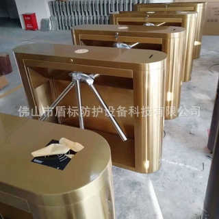 [闸机定制]不锈钢单限门禁厂家来图加工半高单向通道闸全高旋转门