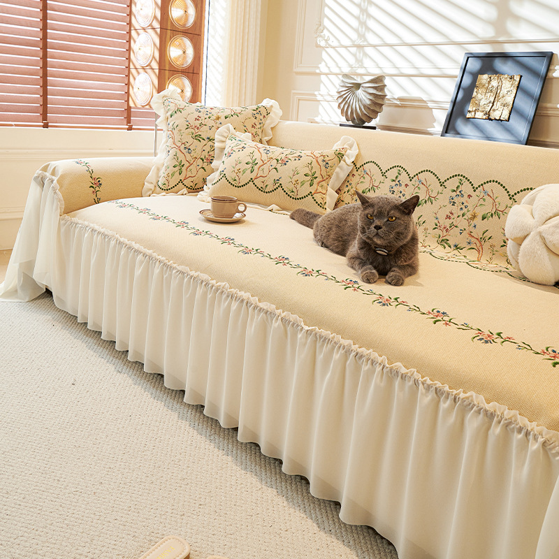 复古沙发盖布四季通用2025新款沙发巾轻奢高级感全盖沙发套沙发毯