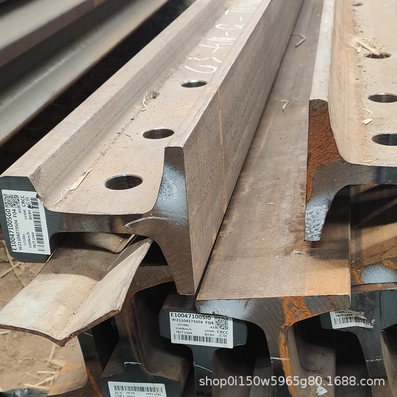 河北泓洛钢轨 生产38-43kg钢轨 U71MN 库存充足 现货速发