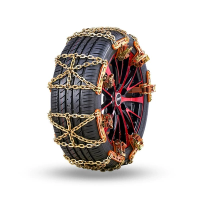 Car Anti-Skid Chain for Winter Ice and Snow Roads and Mud Anti-Skid Chain Anti-Skid Wear-Resistant Car Emergency Chain That Does Not Damage Tires (Tire snow chain) - anti-skid-chain